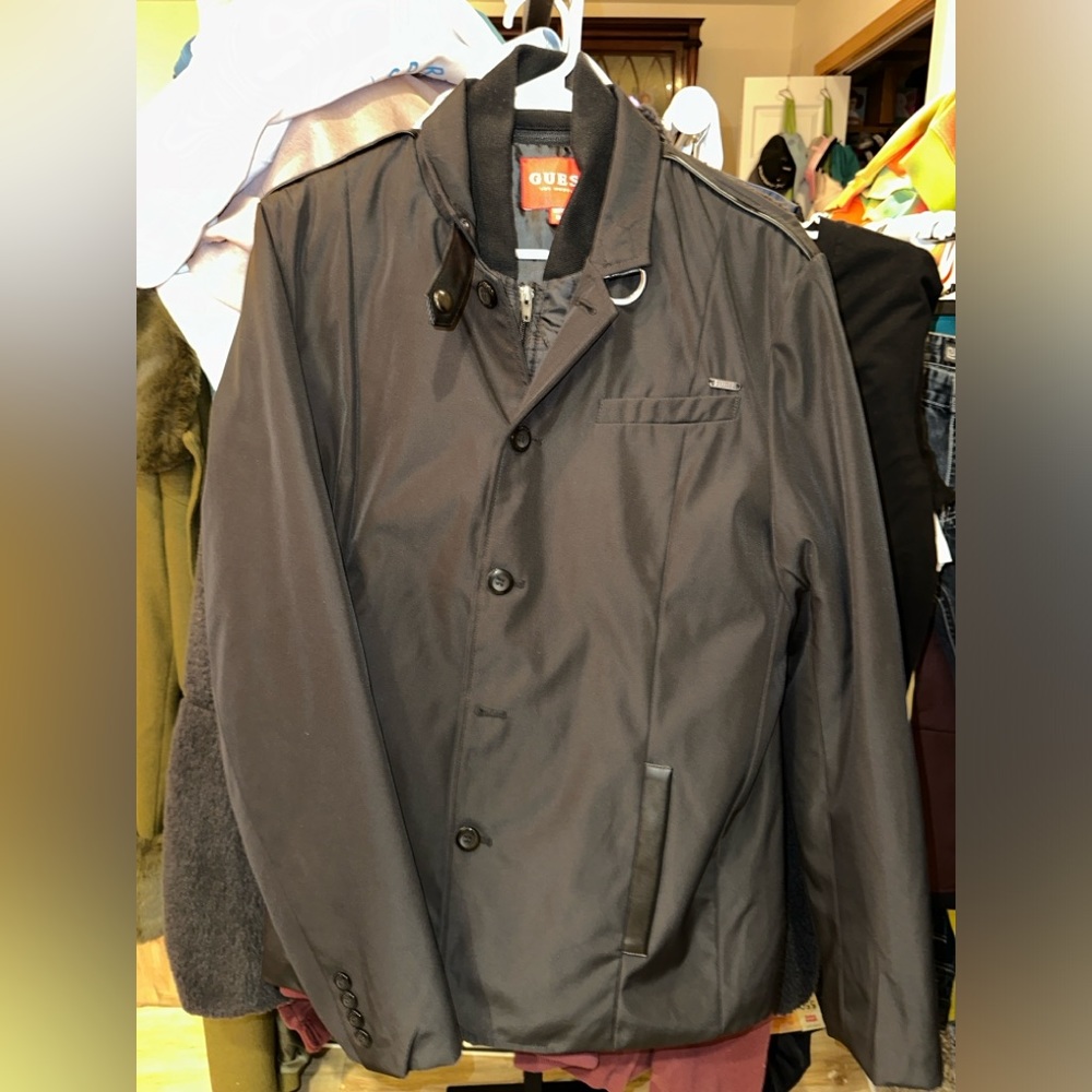 GUESS- Heston Nylon Blazer Jacket- Men’s Medium- NWT